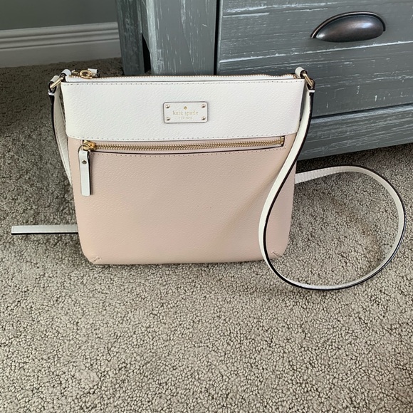 kate spade Handbags - Kate Spade Rima Crossbody Shoulder Bag Cream Purse Handbag Soft Leather